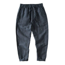 Load image into Gallery viewer, Vertical Striped Retro Thin Linen Loose Harem Pants