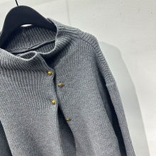 Load image into Gallery viewer, Vintage Turtleneck Button Loose Sweater