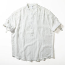 Load image into Gallery viewer, Retro Stand-up Collar Breathable Drape T-shirt