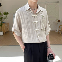 Load image into Gallery viewer, Summer Linen Short Sleeve Shirt