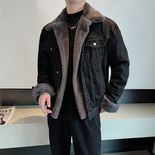 Load image into Gallery viewer, Winter Cotton Denim Jacket