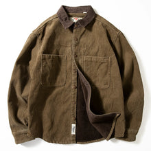 Load image into Gallery viewer, Retro Corduroy Fleece-lined Jacket