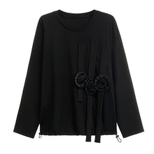 Load image into Gallery viewer, Three-dimensional Flower Loose Two-piece Suit