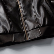 Load image into Gallery viewer, Leather Retro Loose-fitting Lapel Jacket