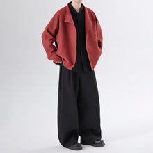 Load image into Gallery viewer, Cotton and Linen Loose Casual Stand Collar Jacket