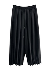 Load image into Gallery viewer, Loose Pleated Cropped Wide-leg Pants