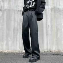 Load image into Gallery viewer, Vintage PU Leather Loose Pants