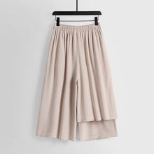 Load image into Gallery viewer, Linen Vintage Tie Wide Leg Straight Pants