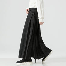 Load image into Gallery viewer, Hanfu Tie Pleated Skirt Hakama Pants