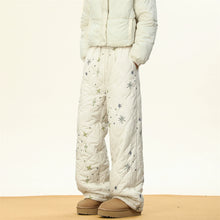 Load image into Gallery viewer, Star Diamond Pattern Cotton Plus Velvet Thick Straight Pants