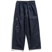 Load image into Gallery viewer, Retro Loose Straight Drawstring Pants