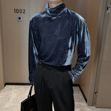 Load image into Gallery viewer, Turtleneck Velvet Bottoming Long-sleeved T-shirt