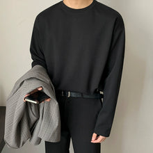 Load image into Gallery viewer, Loose Solid Color Cotton Round Neck T-shirt