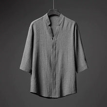 Load image into Gallery viewer, Loose-fitting Ice Silk Pleated Casual Shirt