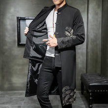 Load image into Gallery viewer, Retro Fake Two-piece Mid-length Embroidered Casual Jacket