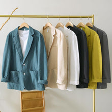 Load image into Gallery viewer, Loose Solid Color Suit Collar Jacket