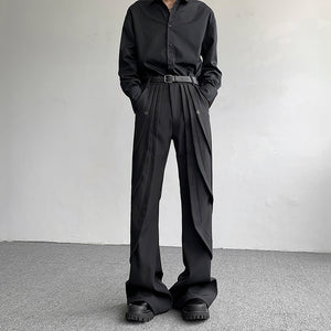 Hand-split Deconstructed Flared Trousers
