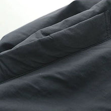 Load image into Gallery viewer, Retro Colorblock Stand Collar Cotton Mid-length Over-the-knee Coat