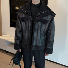 Load image into Gallery viewer, Loose Double-layer Collar Warm Fur Coat