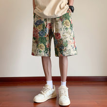 Load image into Gallery viewer, Summer Ethnic Rose Embroidered Shorts