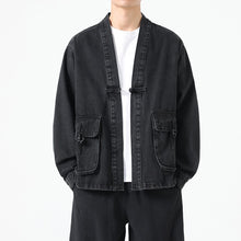 Load image into Gallery viewer, Denim Large Pocket Button Jacket