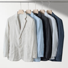 Load image into Gallery viewer, Japanese Linen Loose Casual Suit Jacket