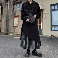 Load image into Gallery viewer, Irregular Patchwork Striped Wide-leg Pants