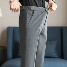 Load image into Gallery viewer, Elastic Waist Slim Fit Suit Trousers