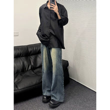 Load image into Gallery viewer, Studded Flared Wide-leg Jeans