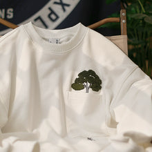Load image into Gallery viewer, Round Neck Loose Embroidered Sweatshirt