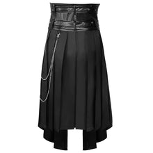 Load image into Gallery viewer, Dark Rock Gothic Pleat Skirt
