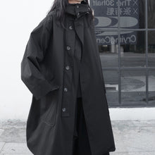 Load image into Gallery viewer, Loose Hooded Mid Length Windbreaker