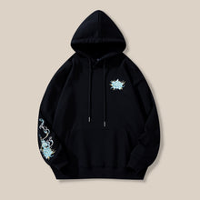 Load image into Gallery viewer, Embroidered Hooded Loose-fitting Pullover Sweatshirt