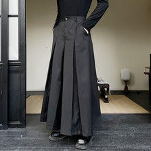 Load image into Gallery viewer, Retro Wide Leg Trousers Pleated A-line Culottes