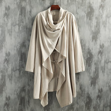 Load image into Gallery viewer, Cotton And Linen Two-Piece Cape Coat