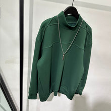 Load image into Gallery viewer, High Collar Loose Casual Sweatshirt