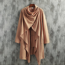 Load image into Gallery viewer, Cotton And Linen Two-Piece Cape Coat