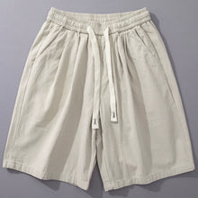 Load image into Gallery viewer, Cotton Elastic Drawstring Straight Loose Casual Shorts