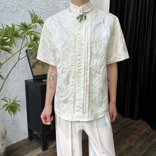 Load image into Gallery viewer, Summer Brocade Jacquard Shirt