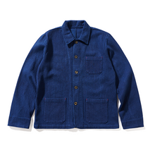 Load image into Gallery viewer, Botanical Indigo-dyed Work Jacket