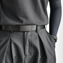 Load image into Gallery viewer, Simple Toothless Smooth Leather Buckle Belt