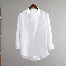 Load image into Gallery viewer, Lapel Linen Loose Thin Casual Shirt
