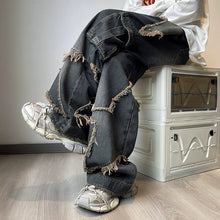 Load image into Gallery viewer, Retro Big Pocket Star Jeans