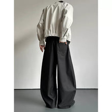 Load image into Gallery viewer, Retro Casual Diagonal Button Wide-leg Pants