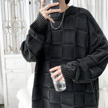 Load image into Gallery viewer, Washed Distressed Vintage Plaid Sweater