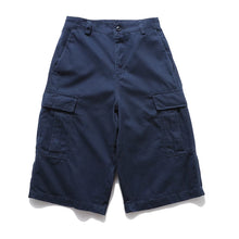 Load image into Gallery viewer, Vintage-style Multiple Pockets Cropped Trousers