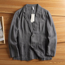 Load image into Gallery viewer, American Retro Casual Linen Blazer