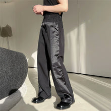 Load image into Gallery viewer, Panelled Straight Wide-leg Trousers