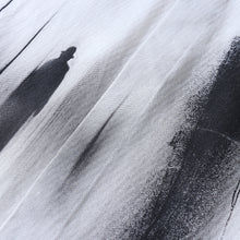 Load image into Gallery viewer, Black Shadow Print Loose Lapel Shirt