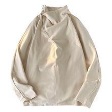 Load image into Gallery viewer, Double-sided Velvet Half Turtleneck Long-sleeved T-shirt